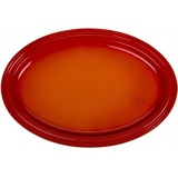 Le Creuset Servierplatte OVAL 46 CM Ofenrot