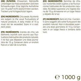 greatvita Premium Chia Samen 1000 Gramm 1 kg