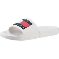 Tommy Jeans FLAG POOL SLD ESS Weiß - Beige