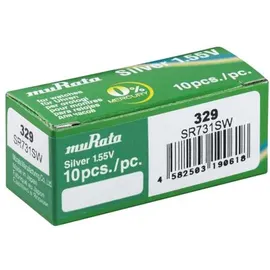 MURATA 329 Knopfzelle 39 mAh 10 St.