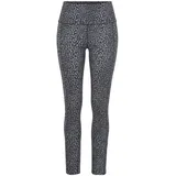 LASCANA Funktionsleggings Sportleggings Leo-Optik Schwarz L