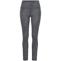 LASCANA Funktionsleggings Sportleggings Leo-Optik Schwarz L