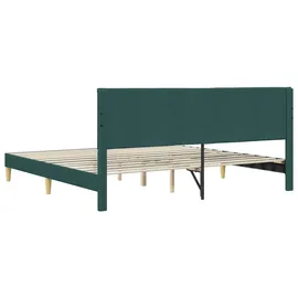 vidaXL Bettgestell 200 x 200 cm Dunkelgrün