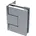 N/H Duschtürband 8501N Polymer Glas-Wand Messing verchromt poliert