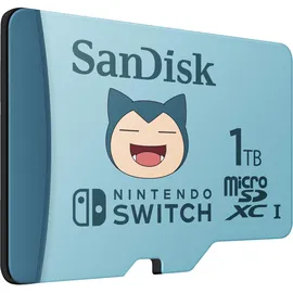 SanDisk 1TB Pokemon Relaxo microSD-Karte für Nintendo Switch, bis zu 100 MB/s Lesegeschwindigkeit, bis zu 90 MB/s Schreibgeschwindigkeit, 4K UHD, V30, U3