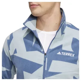 Adidas Terrex Multi Printed Fleecejacke Magic Grey / Wonder Steel L