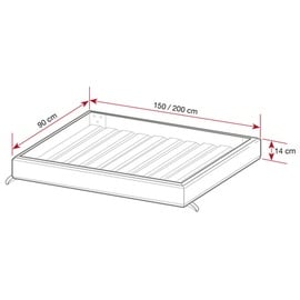 Gutta Rechteckvordach NM 200 x 90 cm anthrazit