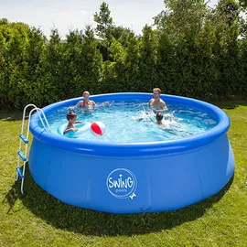 mountfield swing Swing Quick-Set-Pool 366 x 91 cm blau inkl. Kartuschenfilterpumpe