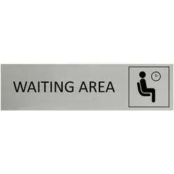 CombiCraft Aluminium Türschild Waiting Room 165x45mm mit 3M-Tape