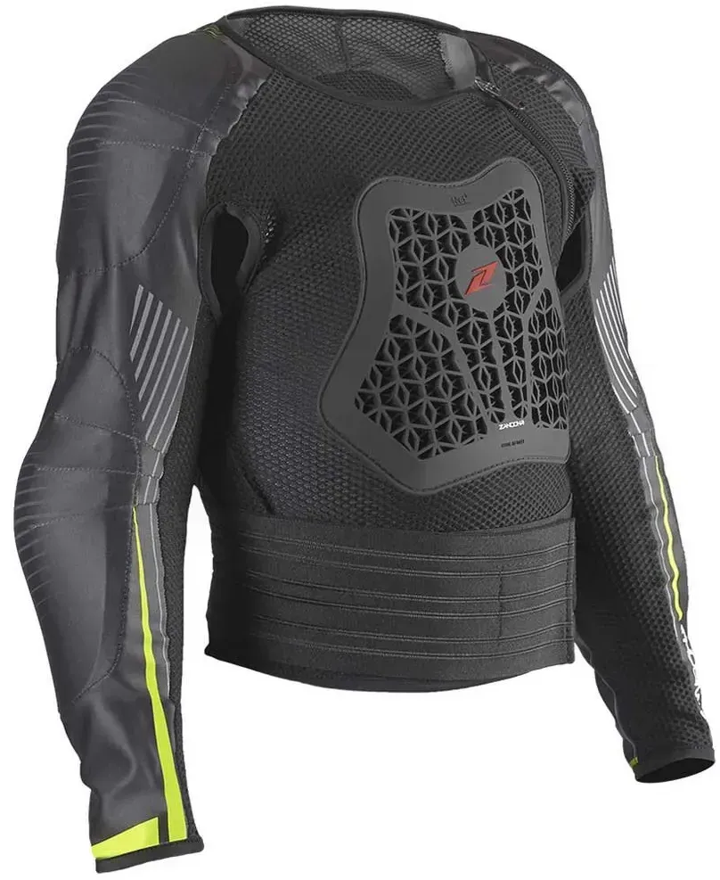Zandona Netcube Junior X8 Langarm-schutzjacke - Black / Yellow Fluo - One Size