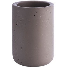 Buddy ́s Bar - Flaschenkühler „Concrete“, hochwertiger Sektkühler aus Beton, 12 x 19 cm, möbelschonende Unterseite, Innendurchmesser 10 cm, Weinkühler geeignet für 0,7 L - 1,5 L Flaschen, Beton grau