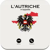 Untersetzer aus Kork – Österreich nennt mich Flagge Reise Kultur, 1 Stück (95 x 95 mm)