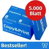 NEU! Easyprint Druckerpapier Kopierpapier 5000 Blatt 10 x 500 A4 Premium Hochweiß CIE 160 Testsieger PEFC zertifiziert