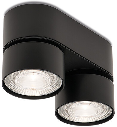 Plafonnier LED en saillie Wittenberg 4.0 Jumelles Mawa Design, Designer Jan Dinnebier, 9.6x17.6x7.6 cm