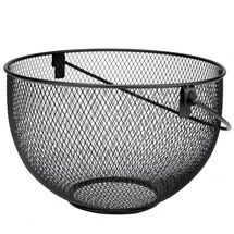 JUSTINUS LifeStyle Obstkorb rund 30 cm schwarz matt