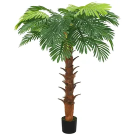 vidaXL Künstliche Palme Cycas mit Topf 160 cm Grün