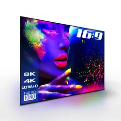 eSmart Expert UKD Tageslicht Rahmen Leinwand GRAU 305 cm 120 Zoll