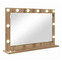 VidaXL Kosmetikspiegel mit Spiegel Artisan Eiche 80 x 55