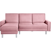 Max Winzer® Schlafsofa Just Fresh, Schlafsofa mit Recamiere, mit Rückenverstellung rosa