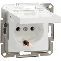 Schneider Electric Steckdose mit Klappdeckel Asfora Weiß (RAL 9003) EPH3170121D