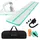 ECD Germany Aufblasbare Gymnastikmatte Turnmatte Airtrack 5m, Grün-Mint H:10 cm, inkl. Tragetasche, Luftpumpe & Flick-Set, Fitnessmatte Tumbling M... - Grün