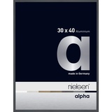 Nielsen Design nielsen Aluminium Bilderrahmen Alpha, 30x40 cm, dunkelgrau glanz