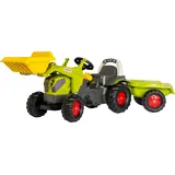 Rolly Toys rollyKid Claas Axos 240 Trettraktor mit Anhänger und Frontlader grün (02 516 9)