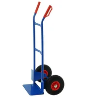 Proregal Stahlrohr-Sackkarre mit Standardschaufel und Gummibereifung HxBxT 118,5 x