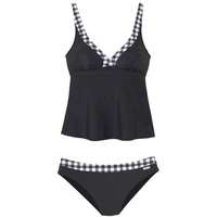 LASCANA Bügel-Tankini Damen schwarz-weiß Gr.54 Cup C