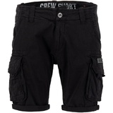 Alpha Industries Crew Short«, Short für Herren black,