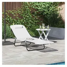 vidaXL Sonnenliege 182 x 55 x 85,5 cm Creme