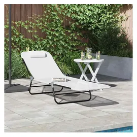 vidaXL Sonnenliege 182 x 55 x 85,5 cm Creme