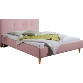 MAINTAL Polsterbett Lonepine 113 x 208 cm Buche natur rosa