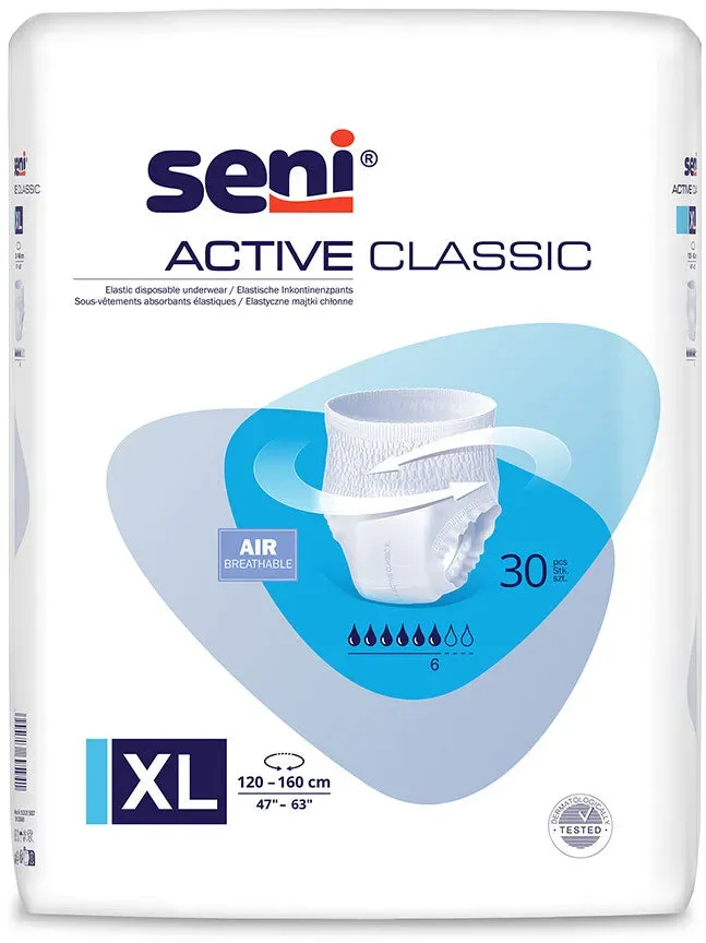 Seni Active Classic XL Windelhosen 3 x 30 = 90 Stück