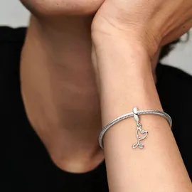 Pandora Stethoskop Herz Silber 799072C01