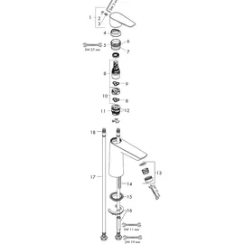 Hansgrohe Talis E 110 Einhandmischer chrom 71711000