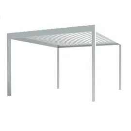 teico group Pergola 3 x 4 m inkl. LED Licht Weiß