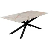 MAGNA Atelier Esstisch SPIDER aus ECHTEM MARMOR, Dining Table, nachhaltig, Naturstein, Exclusive Line, 200x100x75cm beige 200 cm x 75 cm