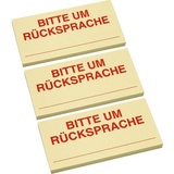 inFO Haftmarker gelb "BITTE UM RÜCKSPRACHE" 3x 50 Streifen