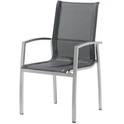 Sieger Tonga Stapelsessel Aluminium/Textilux - Graphit