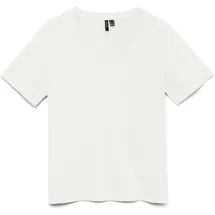 Vero Moda Vmpaulina SS V-Neck T-Shirt Weiß S