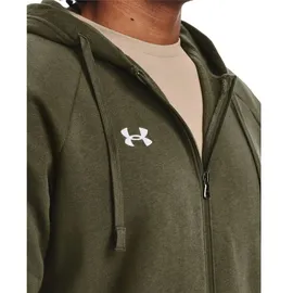 Under Armour Rival Fleece Kapuzenjacke Herren Marine OD Green/Weiß XL