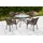 Merxx Ravenna Gartentisch Ø 100 x 108 cm Graphit/Schoko