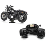 ConStands Motorradheber Set: Hebebühne Motorrad # Mini-Lift Scherenheber bis 500kg in schwarz