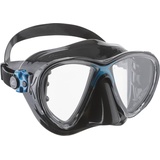 Cressi Big Eyes Evo Mask Black/Blue - Maske Big Eyes Evo, zum Tauchen und Snorkeln, Schwarz/Blau, Einheitsgröße, Erwachsene