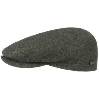 Lipodo Sportflatcap Schirmmütze Uni einfarbig Made in Italy Damen und Herren Sommer Winter Oliv 61 cm - 61