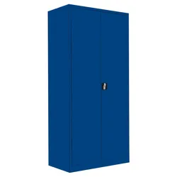SET Metallschränke abschließbar Flügeltürenschrank Aktenschrank 4,5 OH und 5 OH, enzianblau