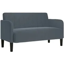 vidaXL Zweisitzer-Sofa Dunkelgrau 109 cm Samt