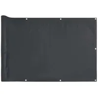 VidaXL Balkon-Sichtschutz Anthrazit 400x90 cm PVC
