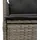 vidaXL 7-tlg. Garten-Essgruppe mit Kissen Grau Poly Rattan